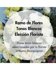 Ramo de elección florista tonos blancos