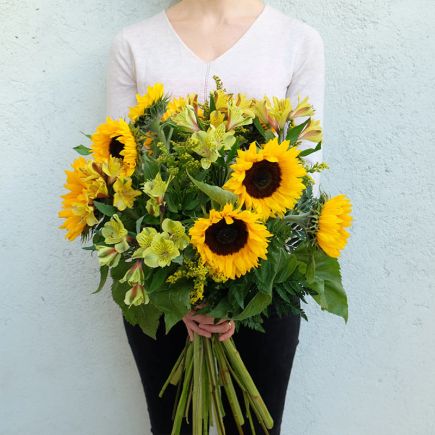 Ramo de girasoles wigs