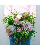 Ramo de hortensias azules