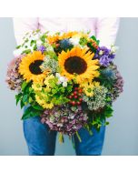 Ramo de hortensias campestre