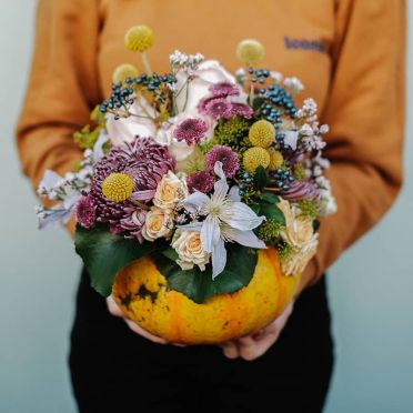 Calabaza de colores lavanda