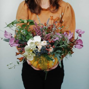 Centro de halloween tropical