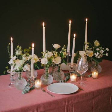 Decoración de Mesa Blanca