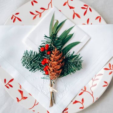 detalle navideño rojo