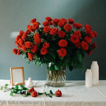 100 Premium Red Roses
