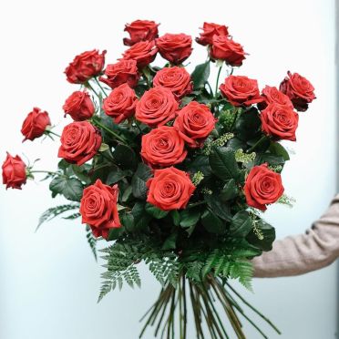 Bouquet of 24 Premium Red Roses