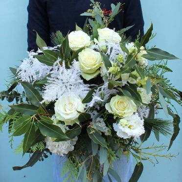 Ramo blanco navideño