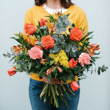 Orange Bouquet with Tulips