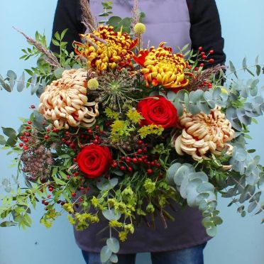 Ramo otoñal rústico