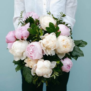 Pink and White Peony Bouquet