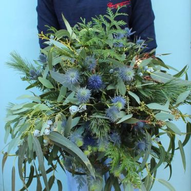 Green christmas bouquet