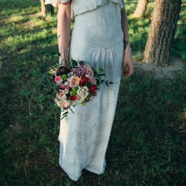 Ramo de novia colorido campestre