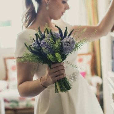 Ramo de novia de jacintos