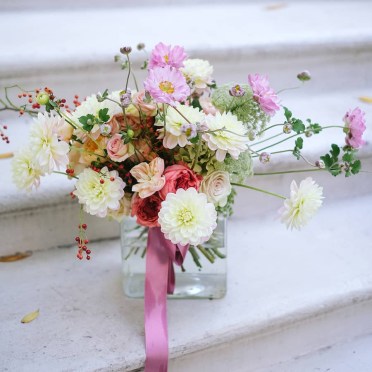 Ramo de novia de flores naturales sienna