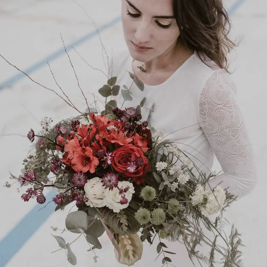 ramos de novia grandes con mucho verde