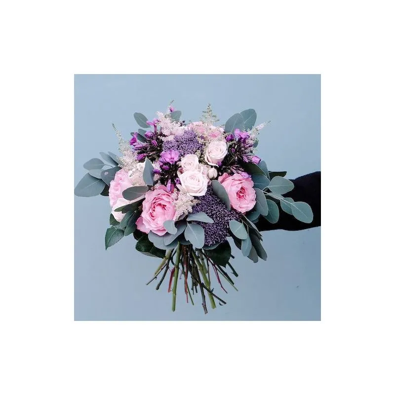 Ramos de novia con flores moradas Sale