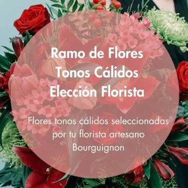 Ramo de flores cálido elección florista