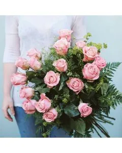 Ramo de rosas rosa 70cm