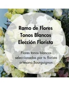 Ramo de elección florista tonos blancos