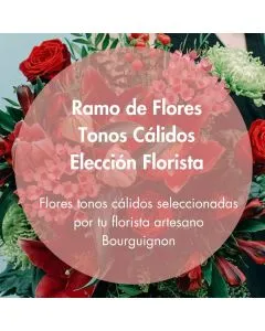 Ramo de flores cálido elección florista