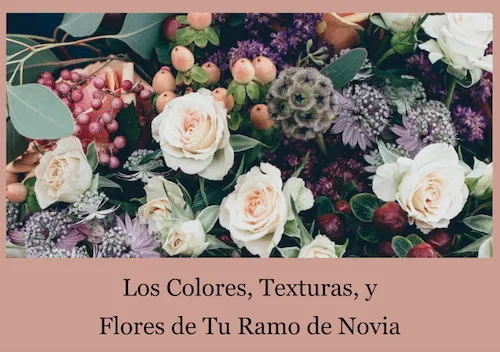 varias flores y bayas juntas de un ramo de novia de otoño