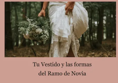 ramo de novia con una novia en blanco