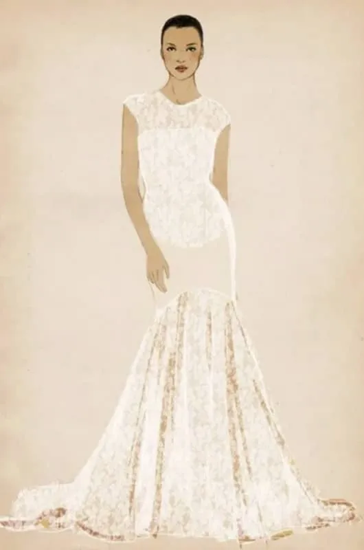 vestido de novia sirena