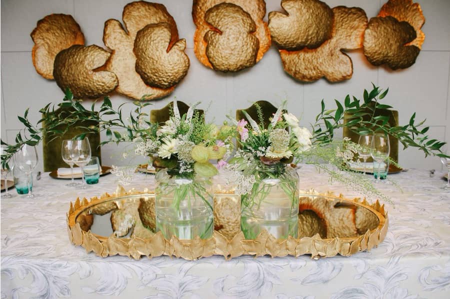 centros flores mesa presidencial