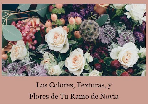 varias flores y bayas juntas de un ramo de novia de otoño