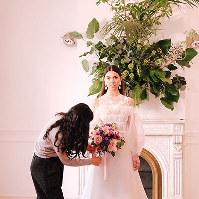 florista con novia