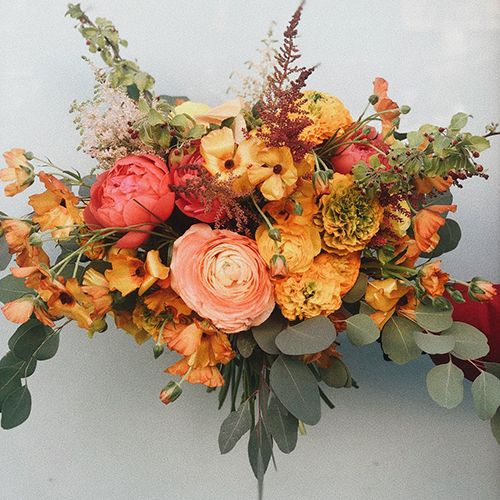 ramo de novia pom pom