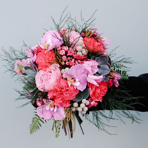 ramo de novia tropical