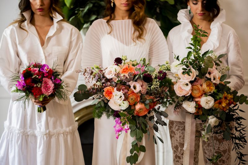 tres ramos de novia