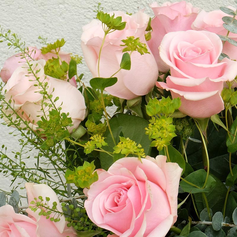 ramo de rosas de color rosa