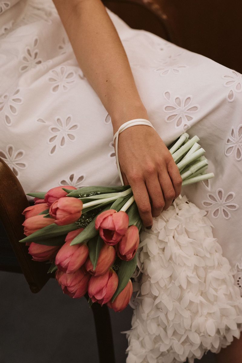 ramo de novia de tulipanes